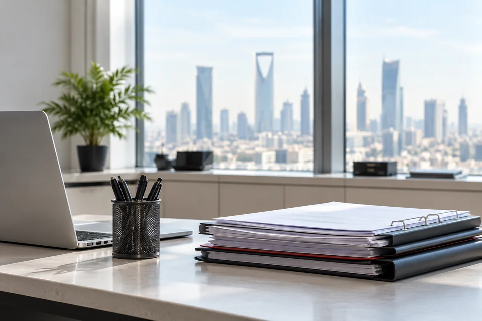 صورة تعبيرية لمستندات عمل مرتبة